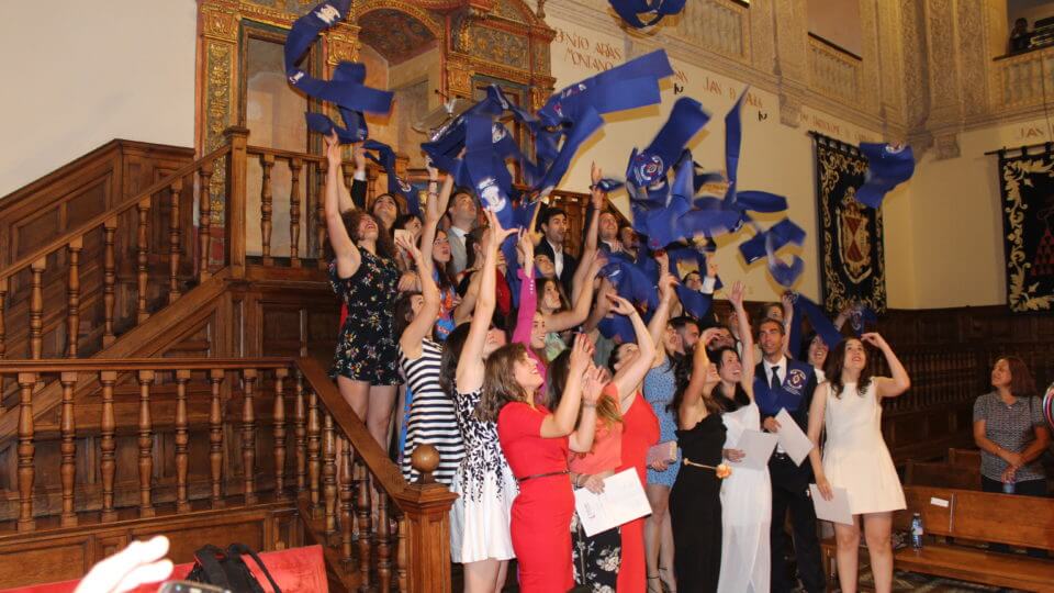 Acto de clausura del MBA de talento ephos y la Universidad de Alcalá en el Paraninfo de la UAH