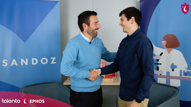 Ander González, alumno de talento ephos entrevista a Joaquín Rodrigo, Director General de Sandoz