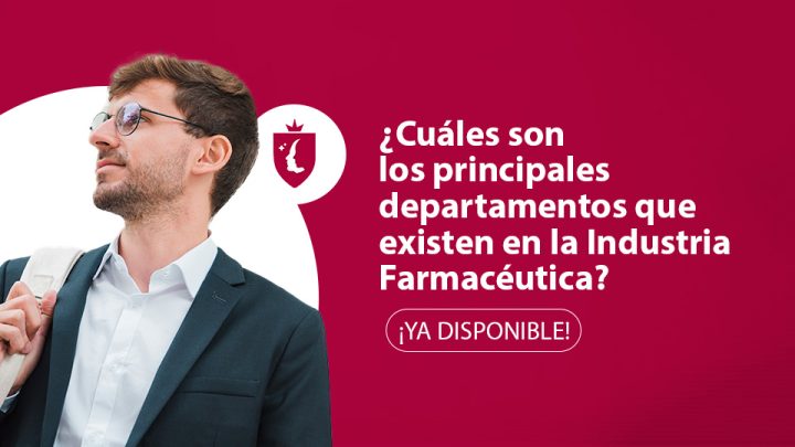 ¿Cuáles son los principales departamentos que existen en la industria farmacéutica?