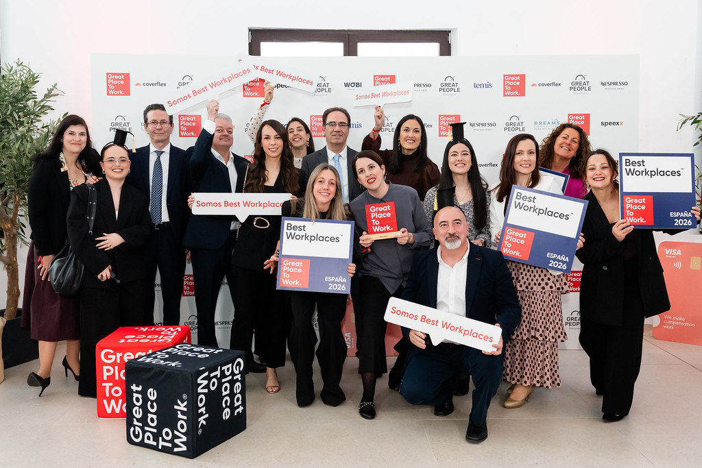 Trabajadores de talento ephos en la gala BestWorkPlaces