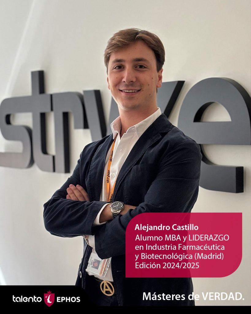 Alejandro Castillo, alumno MBA y LIDERAZGO en Industria Farmacéutica y Biotecnológica en Madrid.