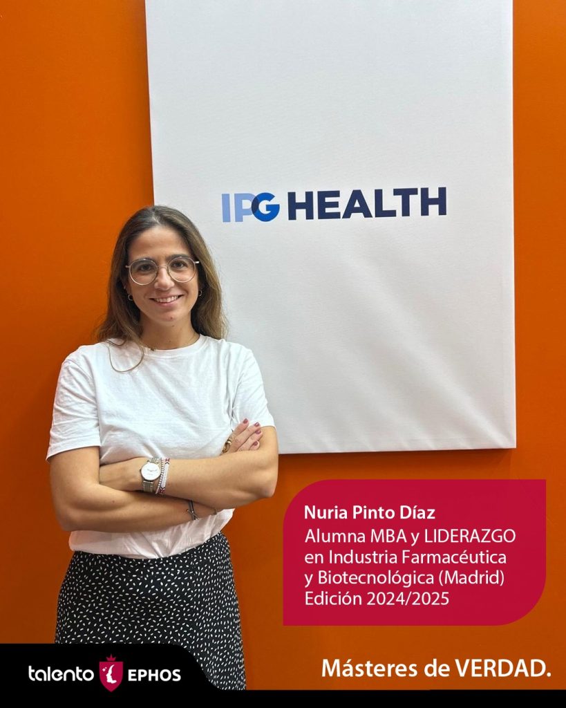 Nuria Pinto Díaz, alumna MBA y LIDERAZGO en Industria Farmacéutica y Biotecnológica en Madrid.
