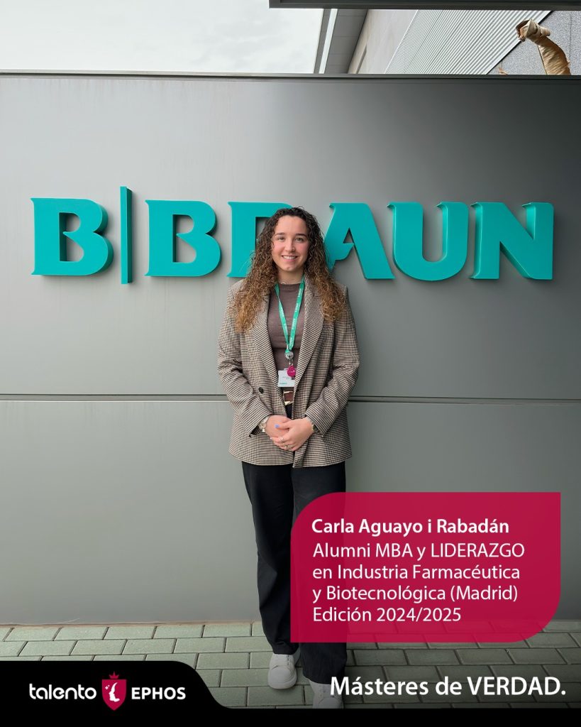 Carla Aguayo i Rabadán, alumna MBA y LIDERAZGO en Industria Farmacéutica y Biotecnológica en Madrid.